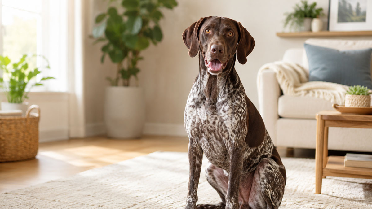 Happy German Shorthaired Pointer for the German Shorthaired Pointer age guide
